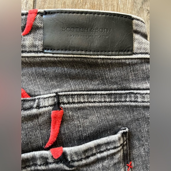 Scotch and Soda Bon Appetite Pepper Maison Scotch Petit Ami Slim Boyfriend Jeans - Picture 9 of 9
